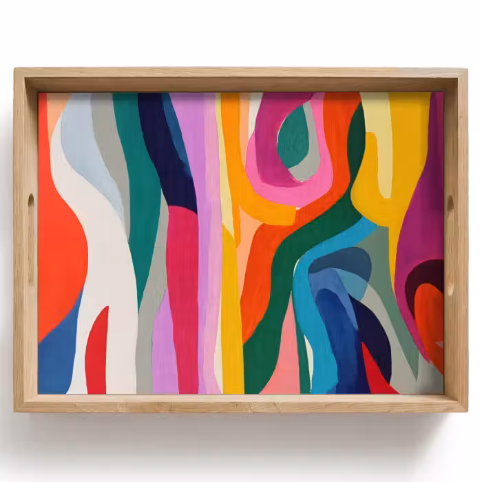 Plateau - Abstrait - coloré - vagues - lignes