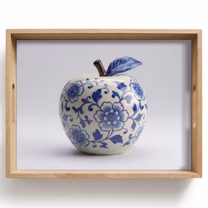 Plateau - Pomme - Bleu - Classique