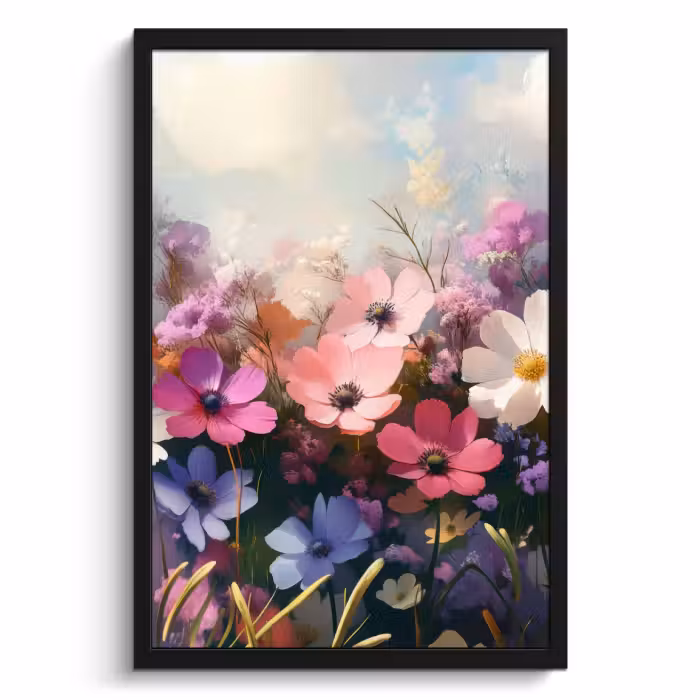 Cadre Photo - Fleurs - colorées - floraison