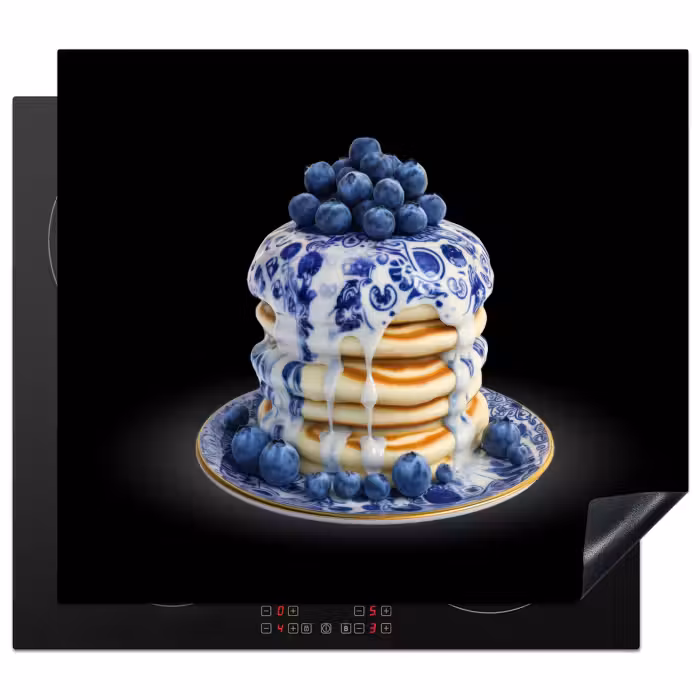 Protection plaque induction - Crêpes - Myrtilles - Assiette