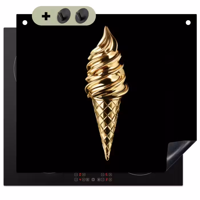 Beschemer à induction avec crochets - Glace - Or - Noir - Alimentation