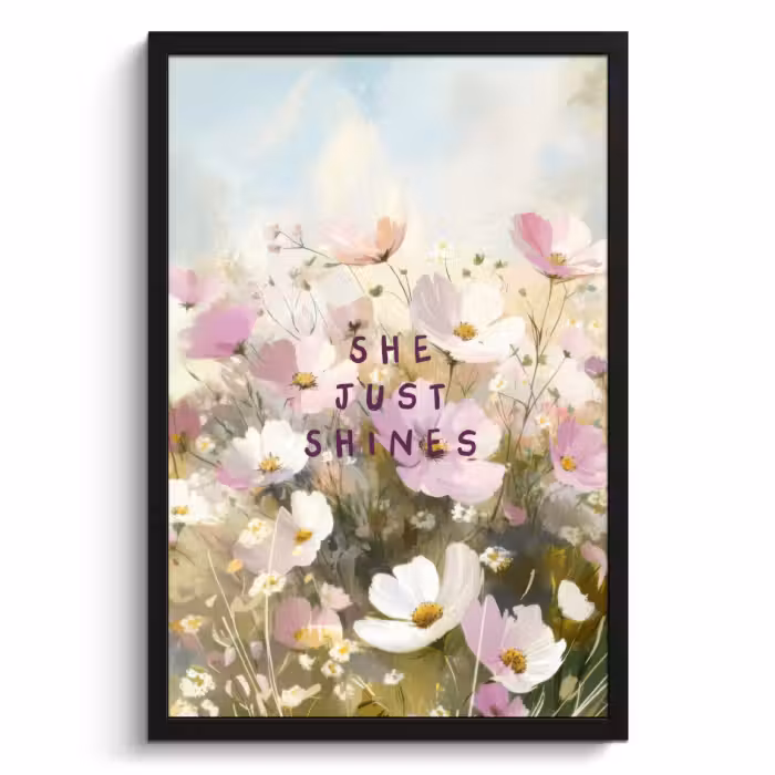 Cadre Photo - Citation - Fleurs - Pittoresque