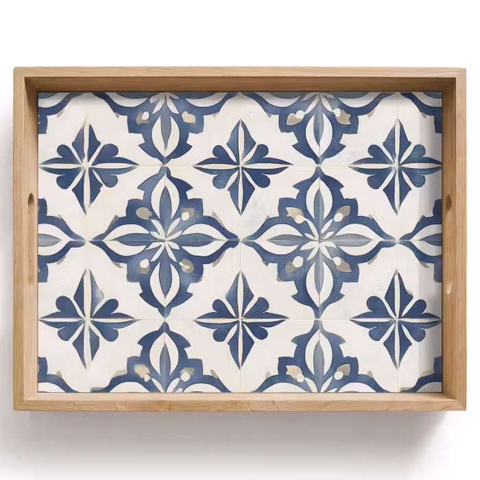 Plateau - Carreaux - Espagnols - Motifs - Céramique