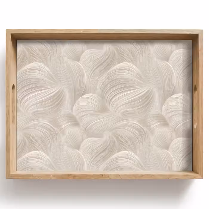 Plateau - Lines - Ventilateur - Beige