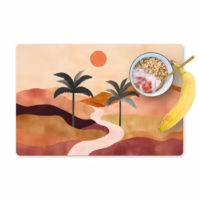Sets de table en vinyle - Collines - Palmiers - Abstrait