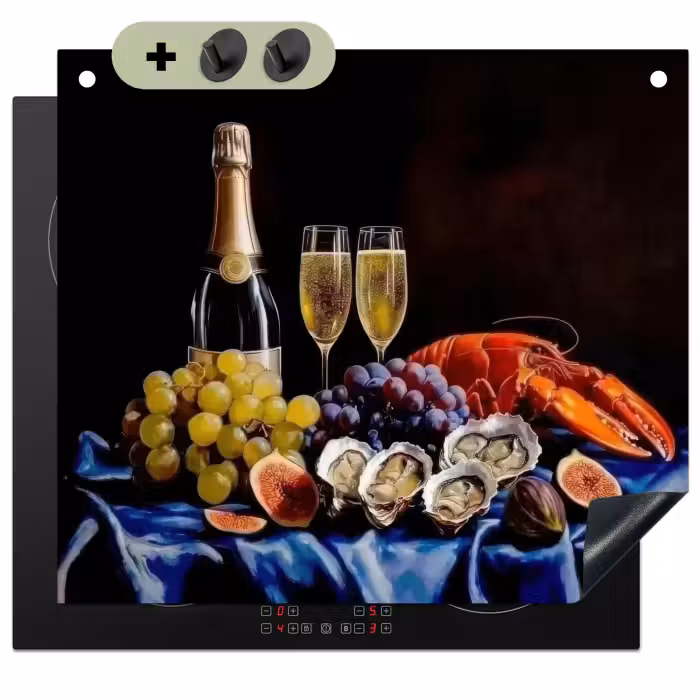 Beschemer à induction avec crochets - Champagne - Luxe - Huîtres