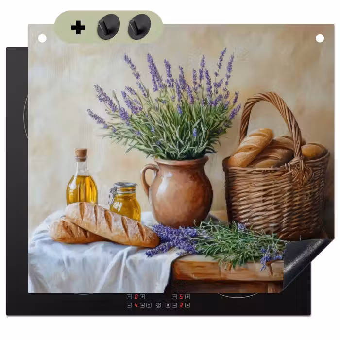 Beschemer à induction avec crochets - Lavande - Pain - Nature morte