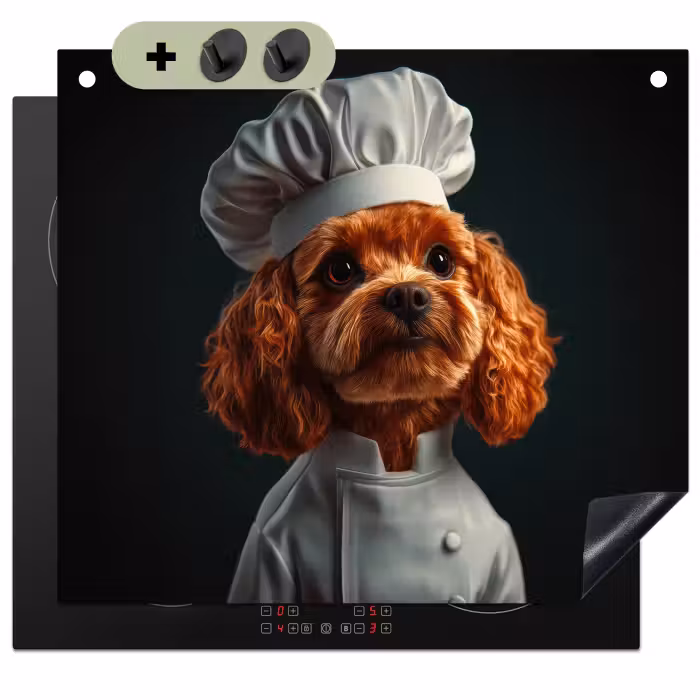Beschemer à induction avec crochets - Brun - Cuisinier - Chien