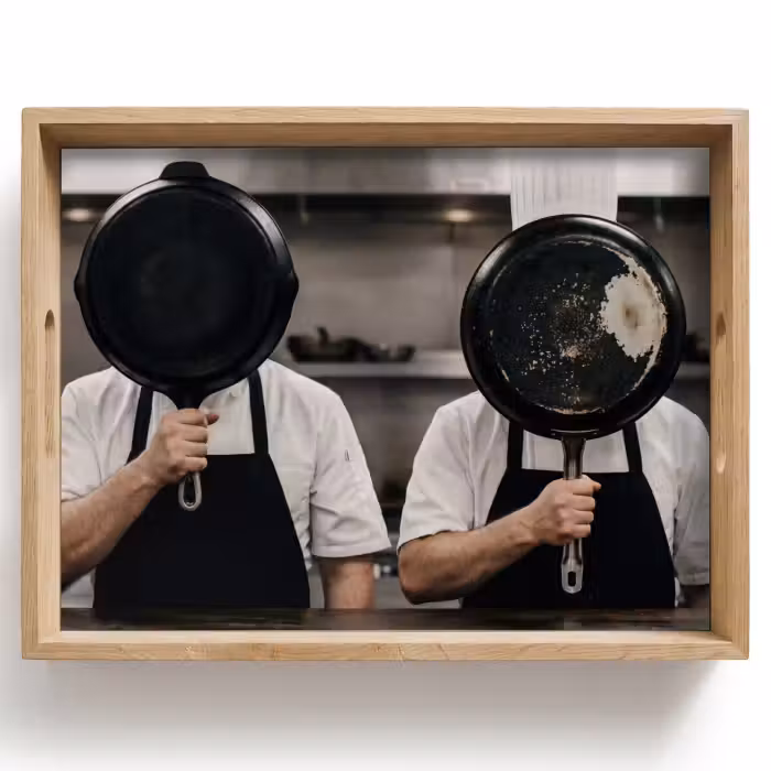 Plateau - Cuisiniers - Poêles - Cuisine