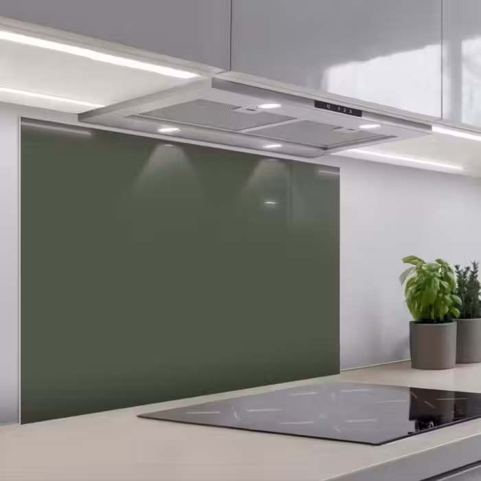 Fond de hotte - Vert - Couleur unie - Vert olive