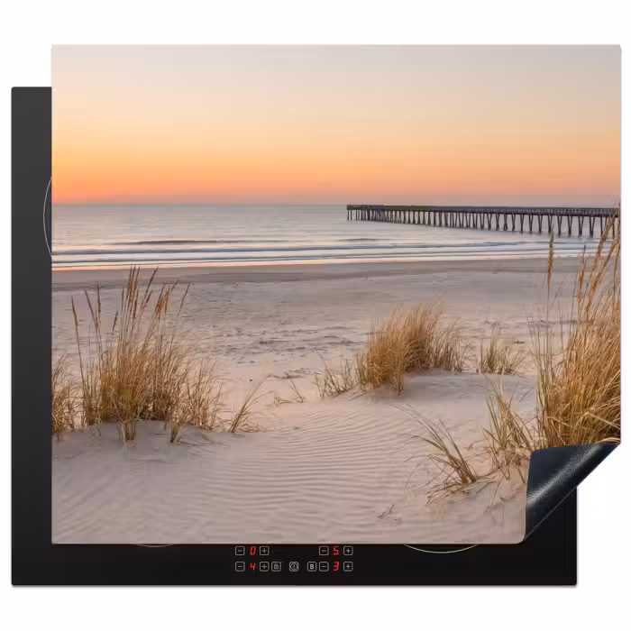 Protection plaque induction - Jetée - Coucher de soleil - Plage