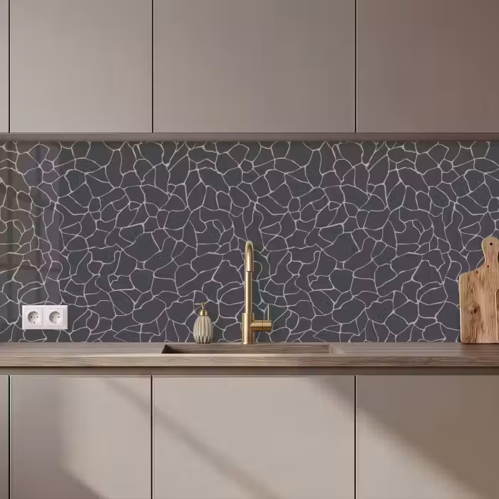 Crédence cuisine - Design - Géométrie - Noir
