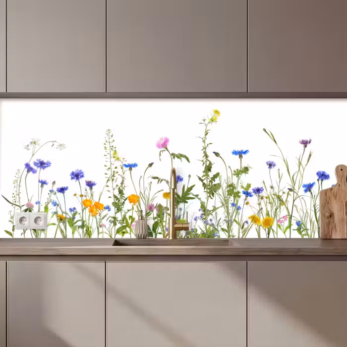 Crédence cuisine - Fleurs - Fleurs des champs - Printemps